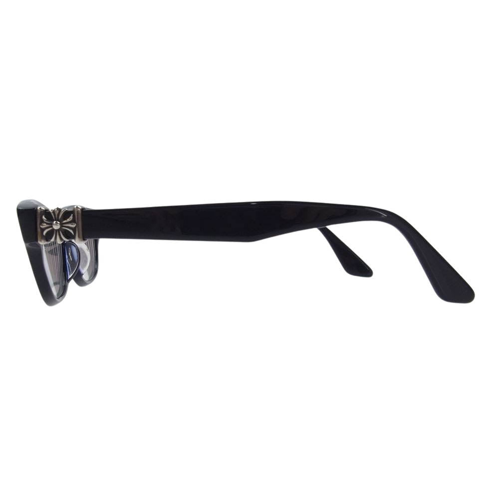 CHROME HEARTS クロムハーツ（原本無） 日本製 LOP 51□15-149 度入り メガネ 眼鏡 ブラック系 51□15【中古】