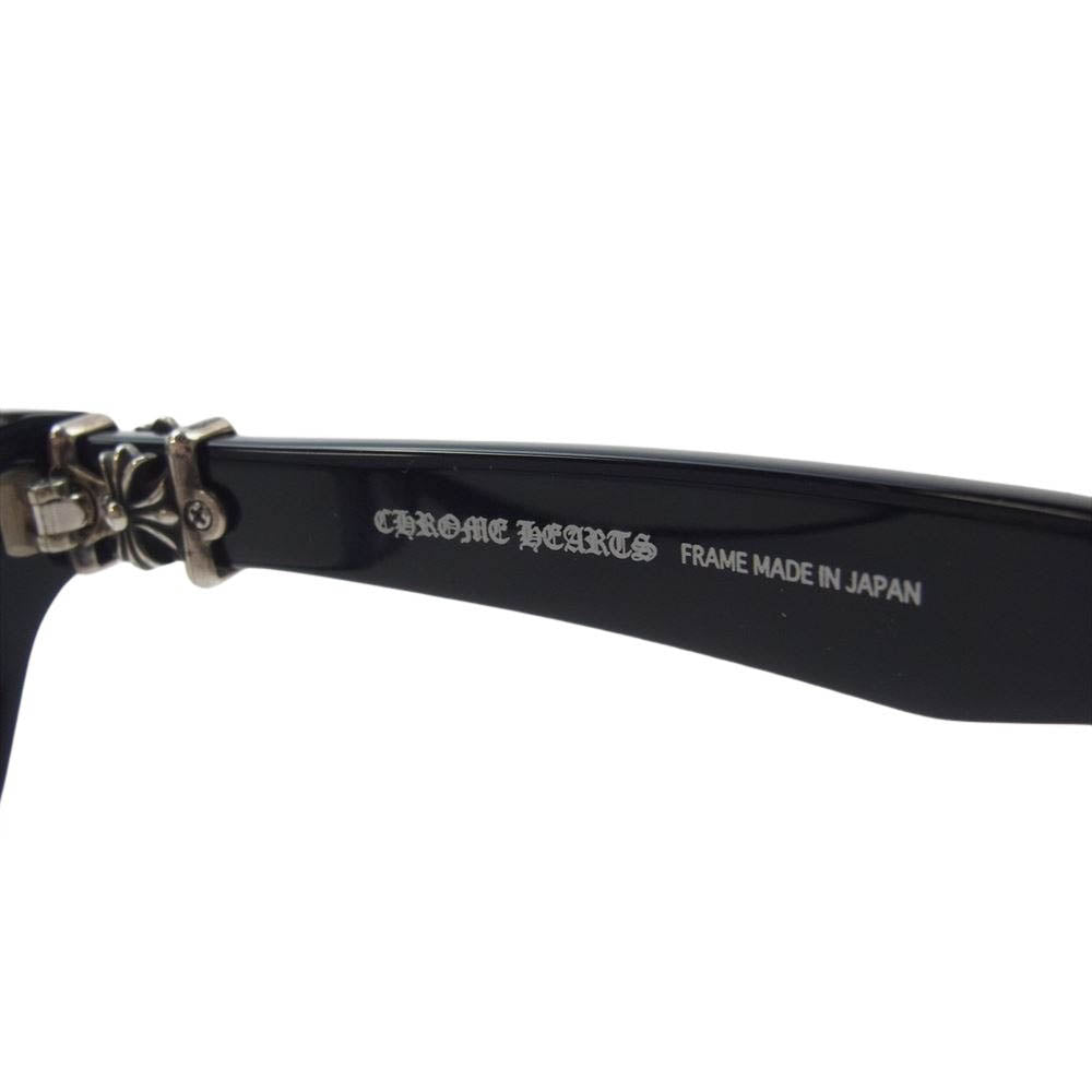CHROME HEARTS クロムハーツ（原本無） 日本製 LOP 51□15-149 度入り メガネ 眼鏡 ブラック系 51□15【中古】