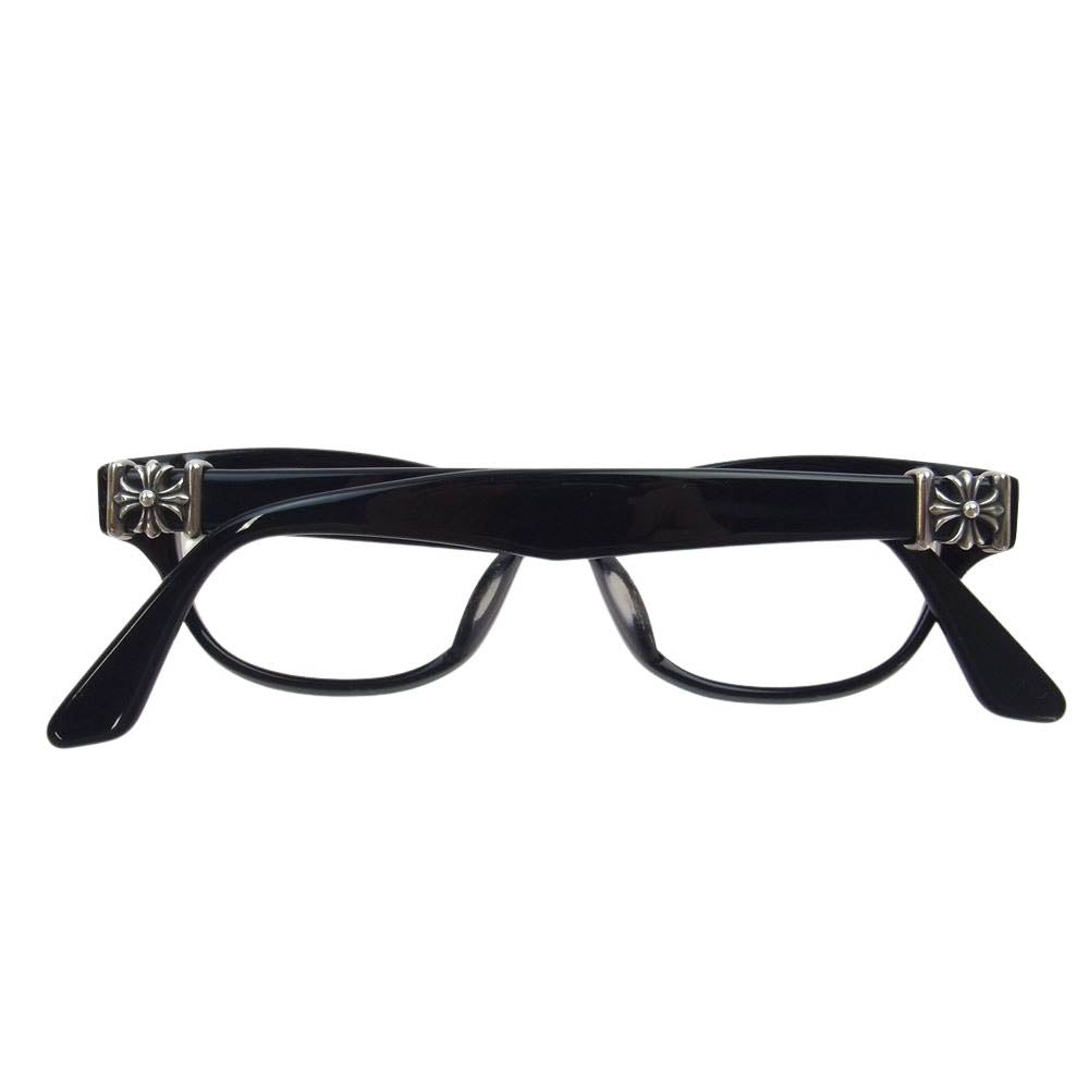 CHROME HEARTS クロムハーツ（原本無） 日本製 LOP 51□15-149 度入り メガネ 眼鏡 ブラック系 51□15【中古】