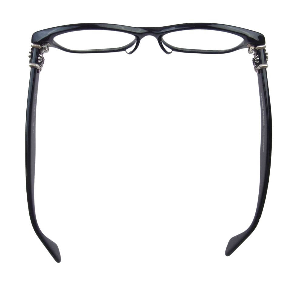 CHROME HEARTS クロムハーツ（原本無） 日本製 LOP 51□15-149 度入り メガネ 眼鏡 ブラック系 51□15【中古】