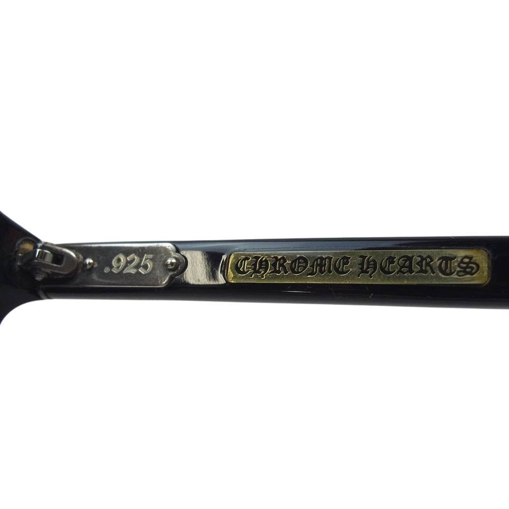 CHROME HEARTS クロムハーツ（原本無） イタリア製 KILLER 度無し メガネ 眼鏡 サングラス ブラック系【中古】
