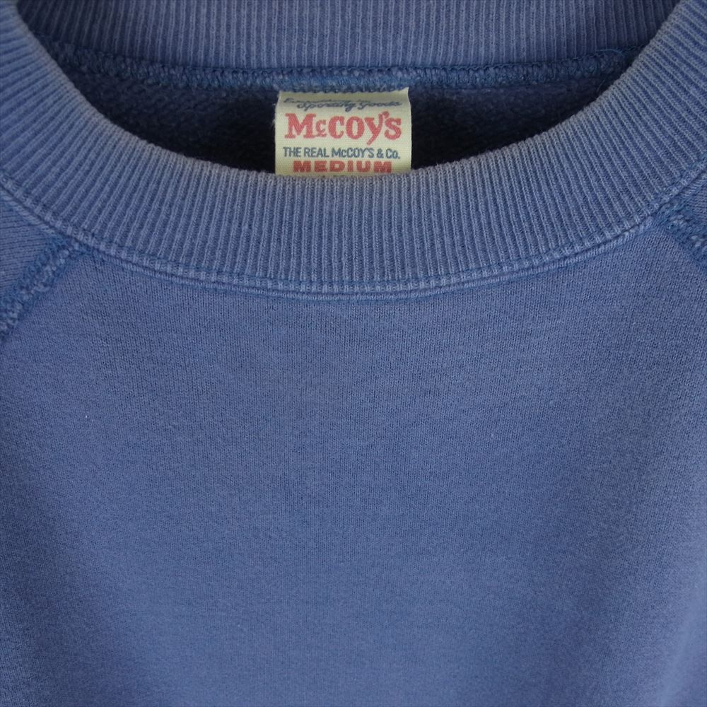 The REAL McCOY'S ザリアルマッコイズ Steve McQueen GREAT ESCAPE スティーブマックイーン カットオフ スウェット パープル系 青紫系 M【中古】