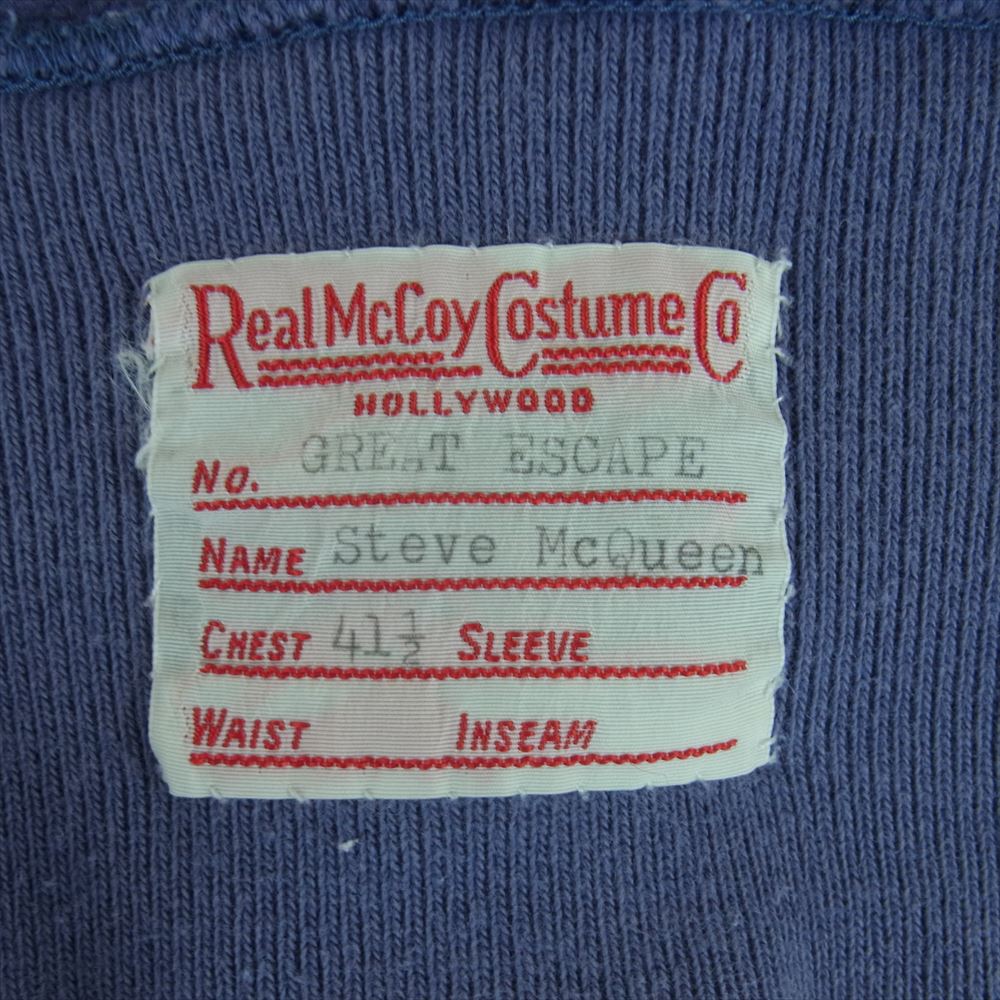 The REAL McCOY'S ザリアルマッコイズ Steve McQueen GREAT ESCAPE スティーブマックイーン カットオフ スウェット パープル系 青紫系 M【中古】
