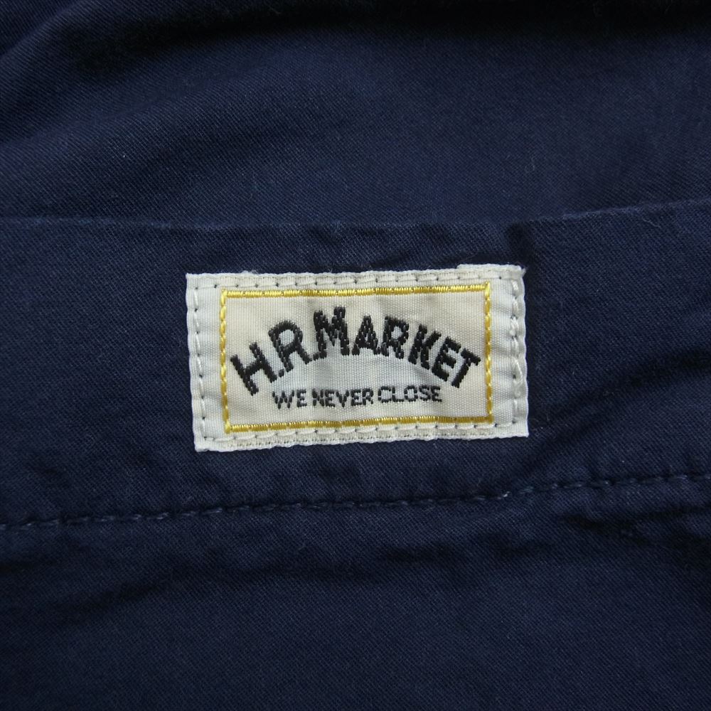 ハリウッドランチマーケット コットン テーパード イージー パンツ ネイビー系 3【中古】