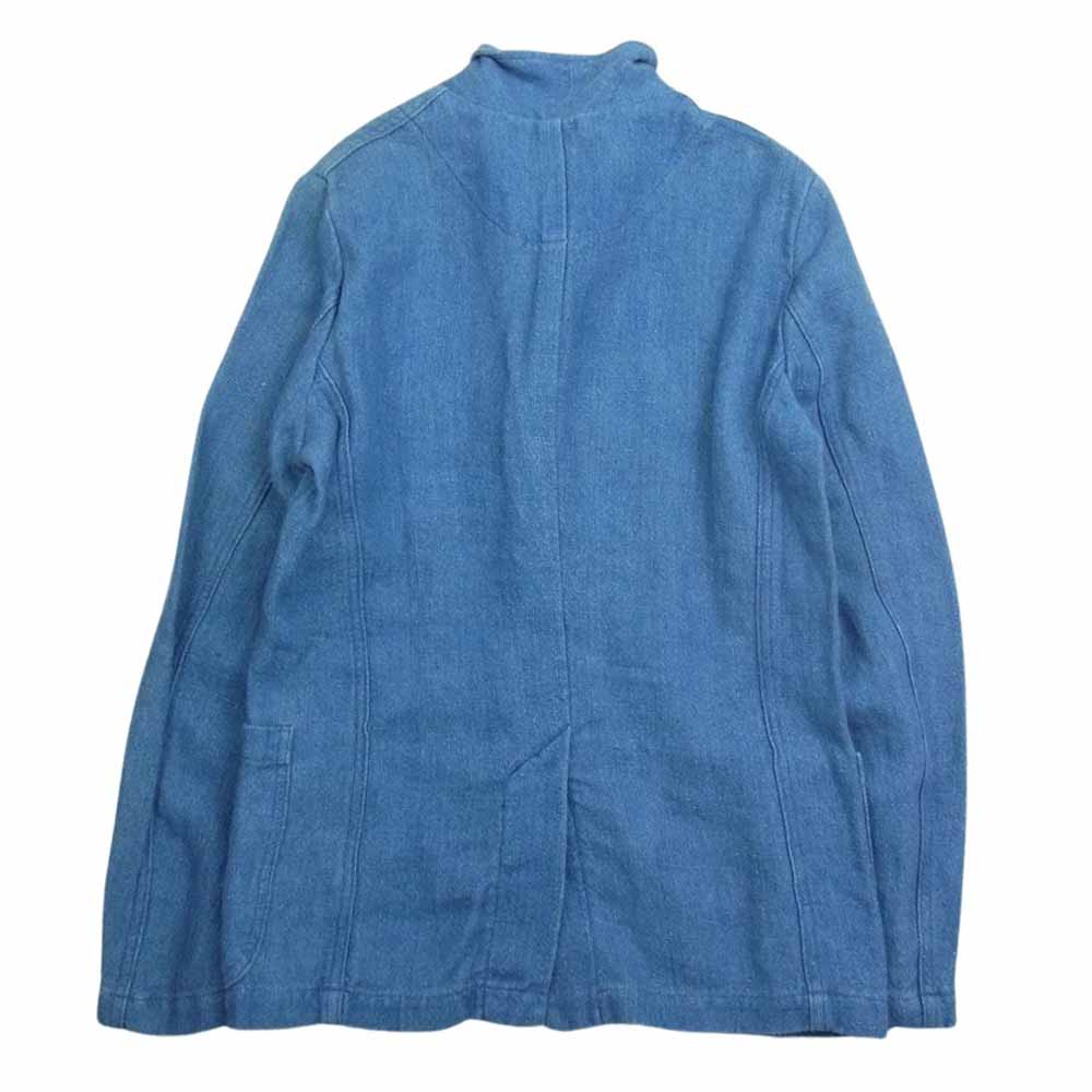 VISVIM ビズビム 0112105013028 12SS ACADEMIA BLAZER 麻 テーラード ジャケット ブルー系 1【中古】