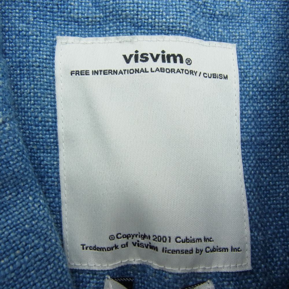 VISVIM ビズビム 0112105013028 12SS ACADEMIA BLAZER 麻 テーラード ジャケット ブルー系 1【中古】