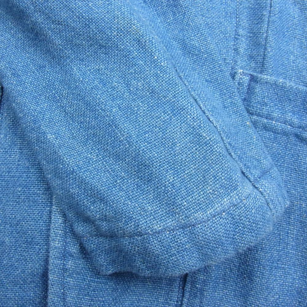 VISVIM ビズビム 0112105013028 12SS ACADEMIA BLAZER 麻 テーラード ジャケット ブルー系 1【中古】