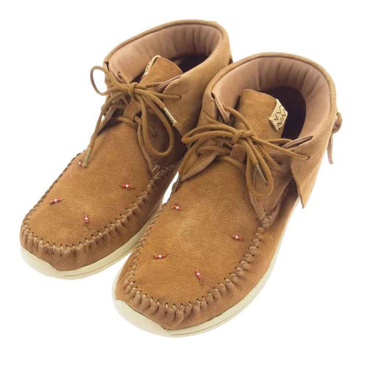 VISVIM ビズビム 20AW 0120202002004 20AW FBT LHAMO FOLK ラモ フォーク モカシン ブーツ シューズ ブラウン系 US8.5【新古品】【未使用】【中古】