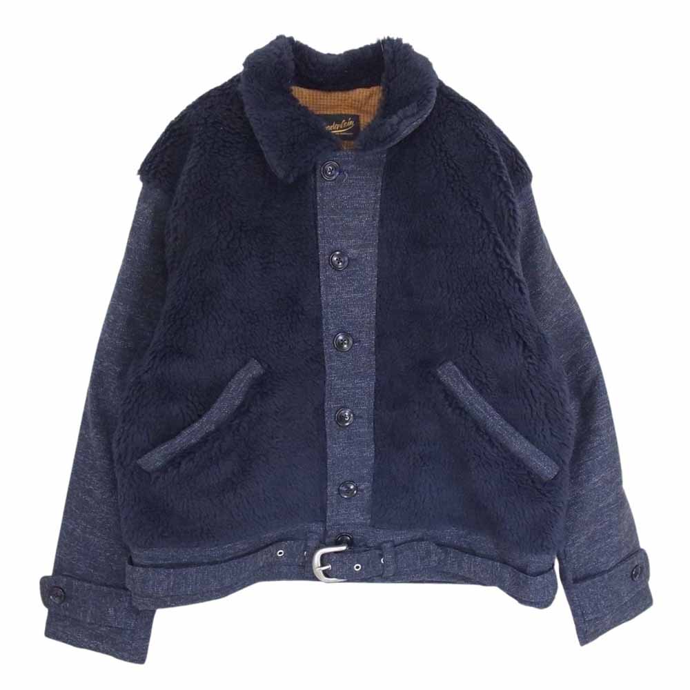 TENDERLOIN テンダーロイン T-GRIZZLY JKT グリズリー デニム切替 ボアフリース ジャケット ネイビー系 L【中古】