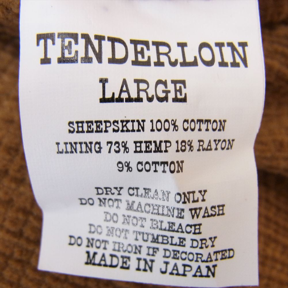 TENDERLOIN テンダーロイン T-GRIZZLY JKT グリズリー デニム切替 ボアフリース ジャケット ネイビー系 L【中古】