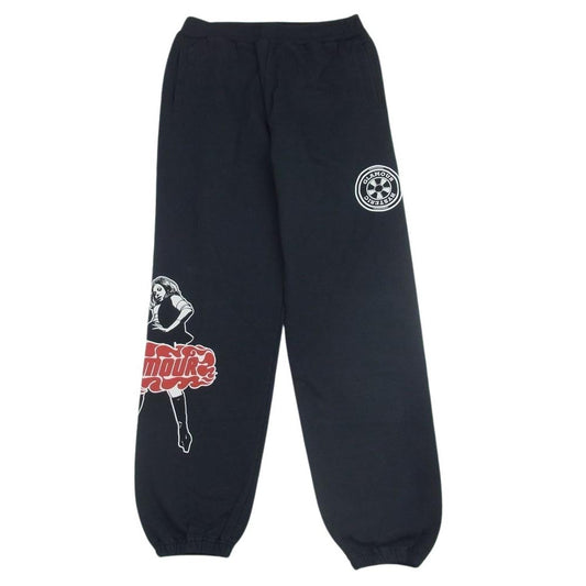 HYSTERIC GLAMOUR ヒステリックグラマー 24SS 02241CP01 HG BOX VIXEN GIRL ビクセンガールプリント スウェットパンツ ブラック系 M【新古品】【未使用】【中古】