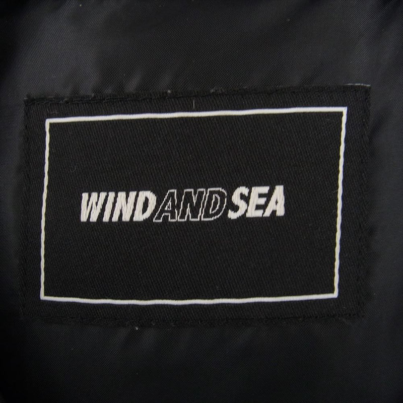 WIND AND SEA ウィンダンシー WDS-O-SIG-24-Q2-JK-01 HOODED DOWN JACKET シー フーデッド ダウン ジャケット ブラック系 L【中古】