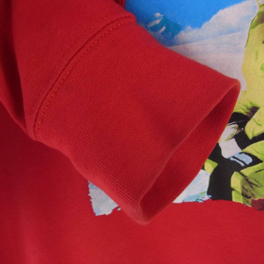 Supreme シュプリーム 18AW The North Face Hooded Sweatshirt ノース フェイス フォト フーデッド スウェットシャツ プルオーバー パーカー レッド系 M【中古】