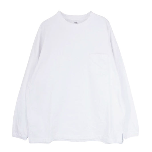 Ron Herman ロンハーマン 3120900164 RHC Wide Crew Neck Long Sleeve Tee ワイド クルー ネック 長袖 Tシャツ ホワイト系 L【中古】