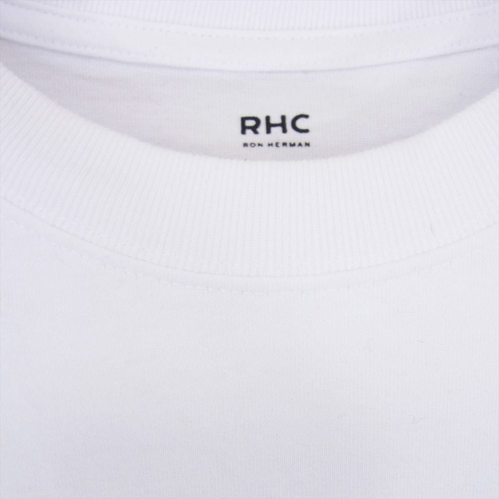 Ron Herman ロンハーマン 3120900164 RHC Wide Crew Neck Long Sleeve Tee ワイド クルー ネック 長袖 Tシャツ ホワイト系 L【中古】