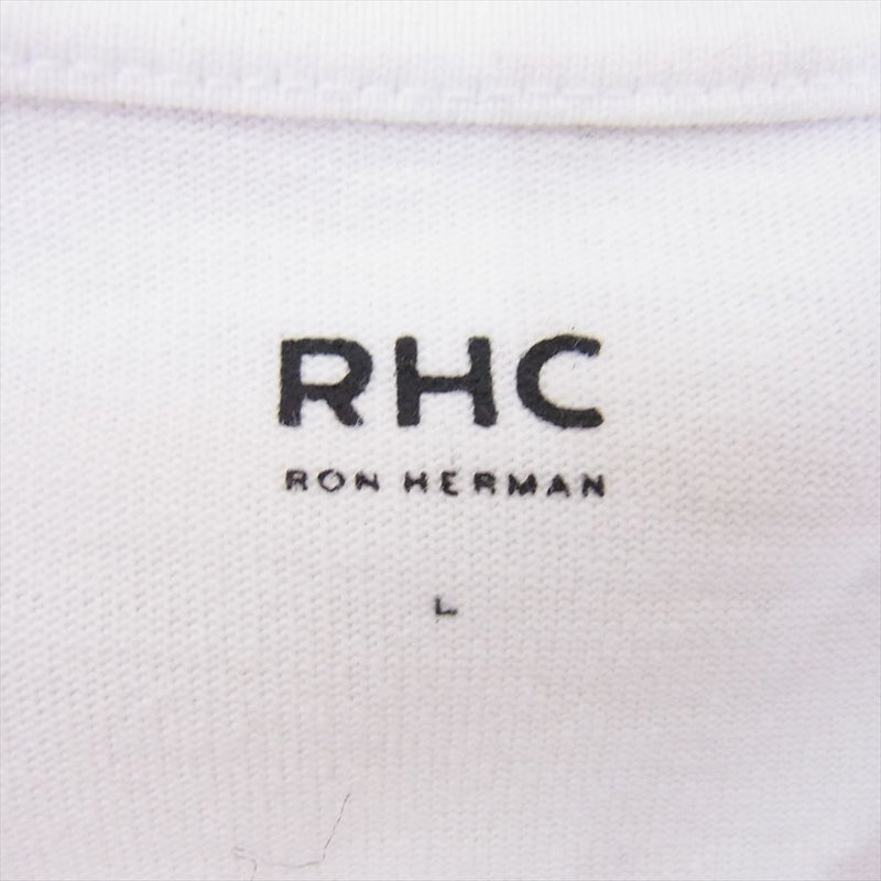 Ron Herman ロンハーマン 3120900164 RHC Wide Crew Neck Long Sleeve Tee ワイド クルー ネック 長袖 Tシャツ ホワイト系 L【中古】