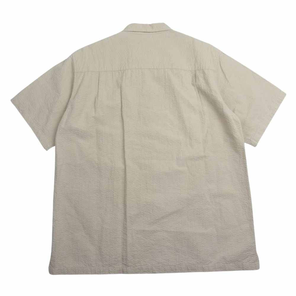 Ron Herman ロンハーマン 3320700034 シアサッカー ストライプ 半袖 シャツ ベージュ系 XL【中古】