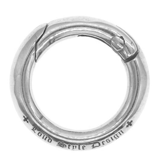 ISAMUKATAYAMA BACKLASH イサムカタヤマバックラッシュ LSD-003-R x Loud Style Design ラウドスタイルデザイン LSD O-RING シルバー925 丸型カラビナ キーリング シルバー系【中古】