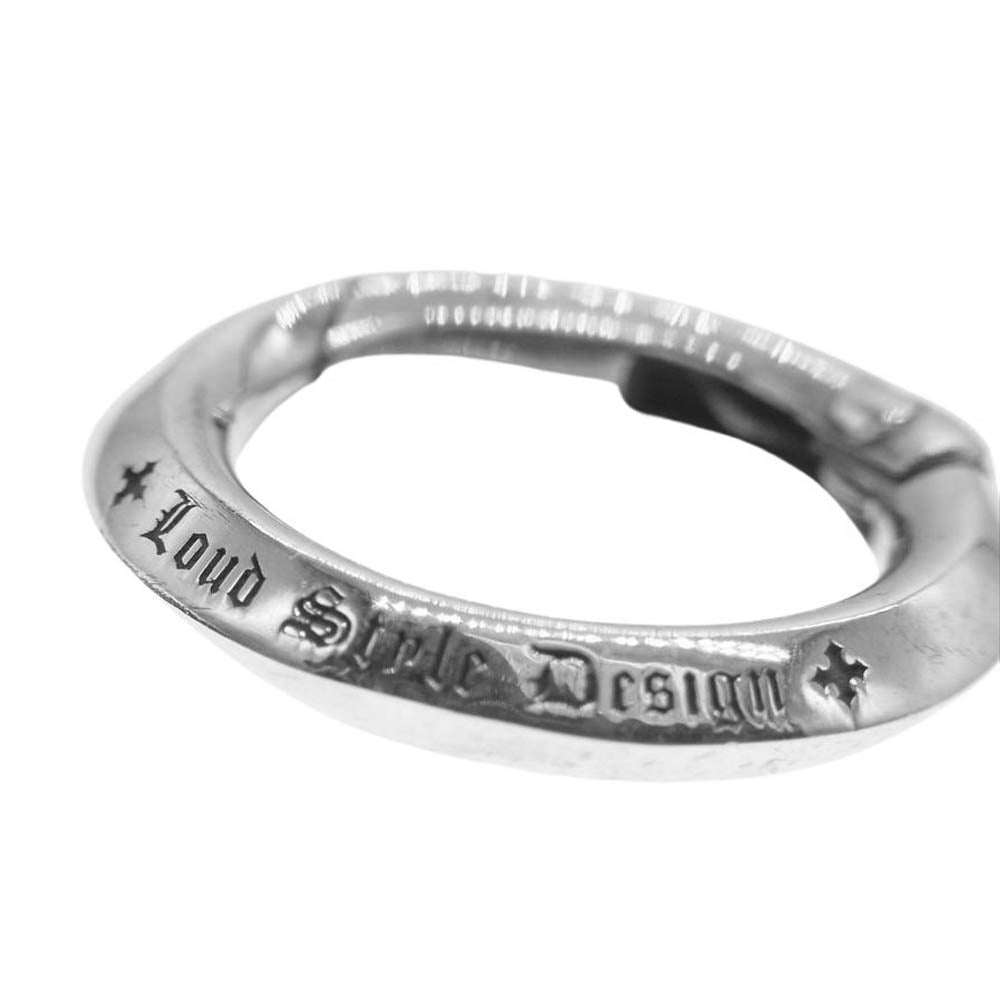 ISAMUKATAYAMA BACKLASH イサムカタヤマバックラッシュ LSD-003-R x Loud Style Design ラウドスタイルデザイン LSD O-RING シルバー925 丸型カラビナ キーリング シルバー系【中古】