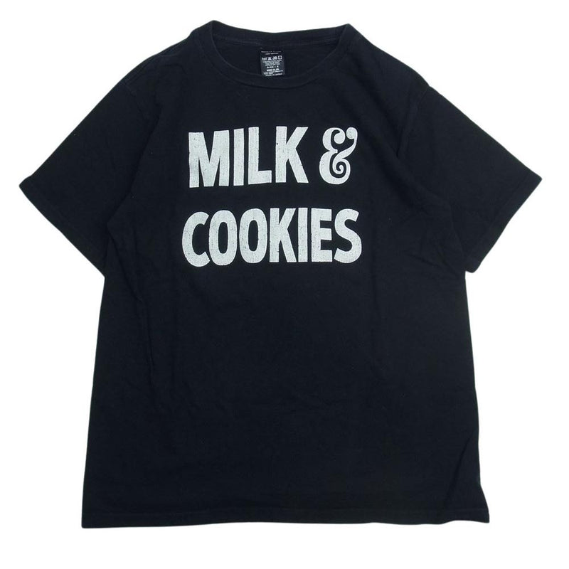 NUMBER(N)INE ナンバーナイン MILK COOKIES ミルク クッキーズ 半袖 プリント Tシャツ ブラック系 2【中古】
