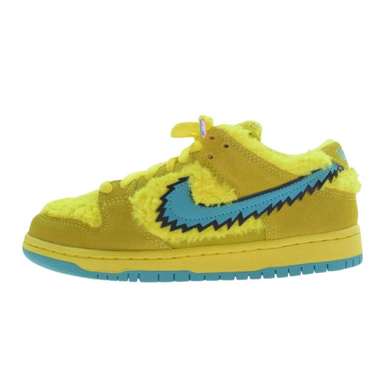 NIKE ナイキ CJ5378-700 × Grateful Dead グレイトフルデッドベアーズ SB Dunk Low Yellow Bear SB ダンク ロー イエローベア スニーカー イエロー系 24cm【美品】【中古】