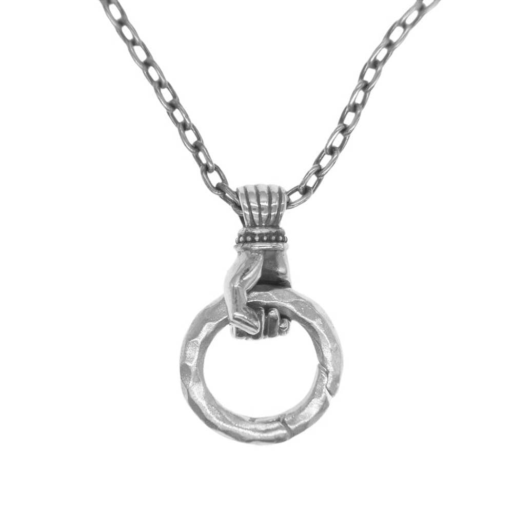 agete アガット ハンド シルバー ネックレス シルバー系【中古】