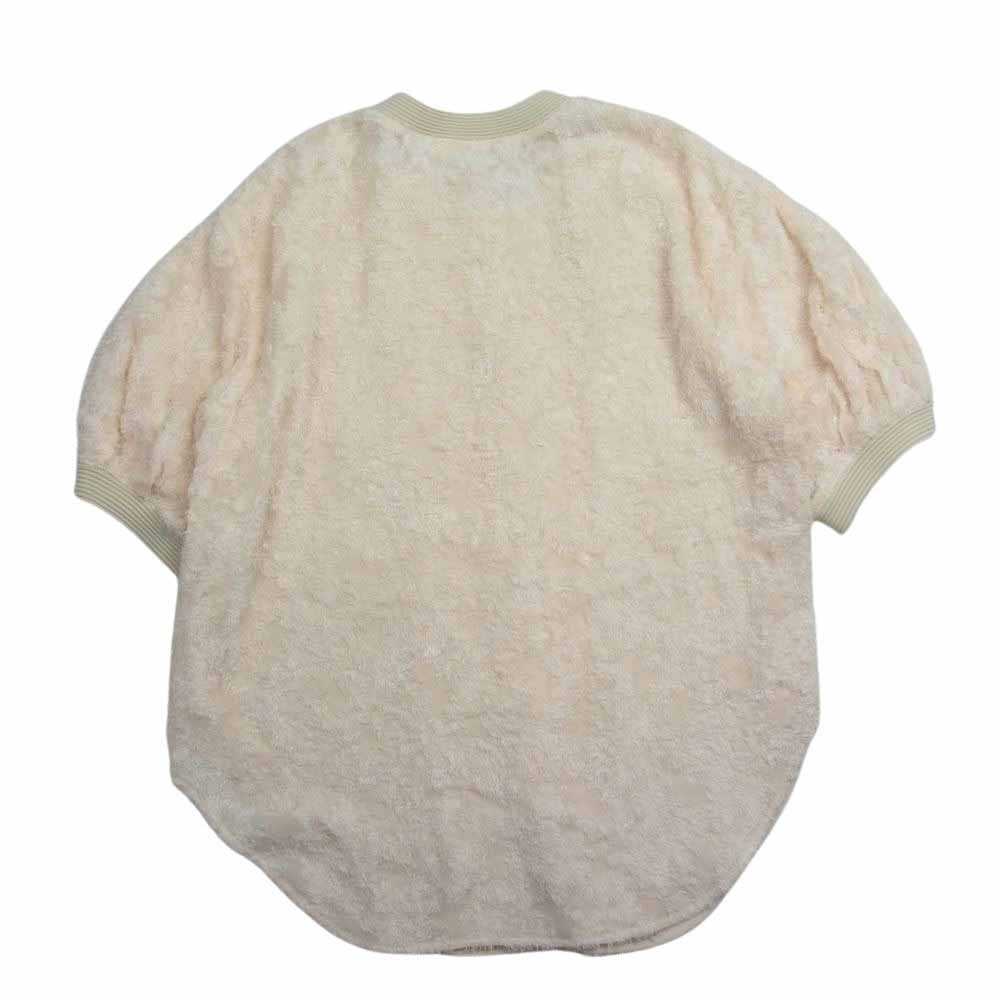 クラネ 14122-4352 FRINGE HALF SLEEVE CARDIGAN フリンジ ハーフ スリーブ カーディガン アイボリー系 1【新古品】【未使用】【中古】