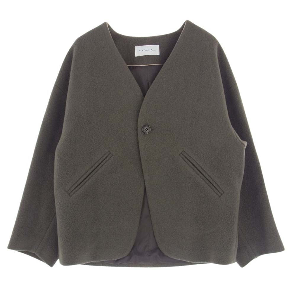 ナエ N-83406 Boucle Half Coat ハーフ コート　ジャケット ブラウングレー系 FREE【新古品】【未使用】【中古】