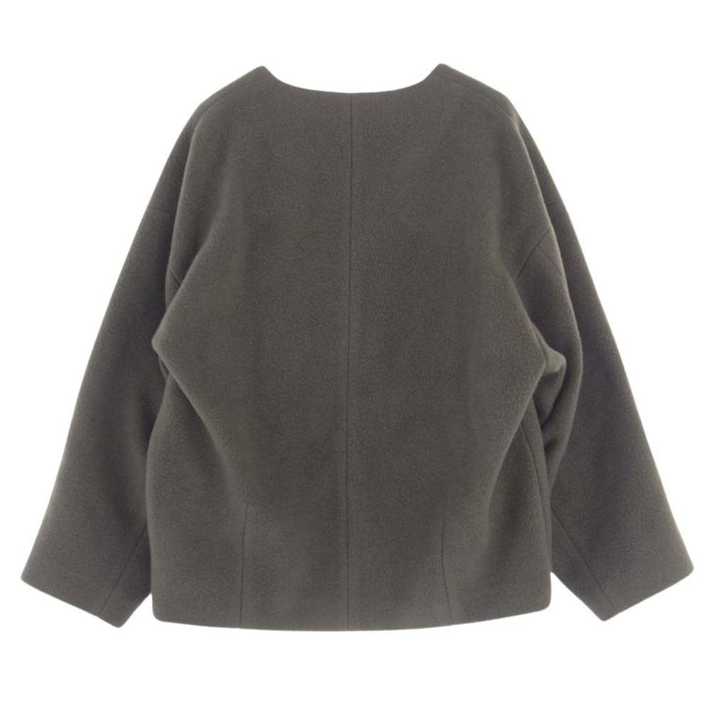 ナエ N-83406 Boucle Half Coat ハーフ コート　ジャケット ブラウングレー系 FREE【新古品】【未使用】【中古】