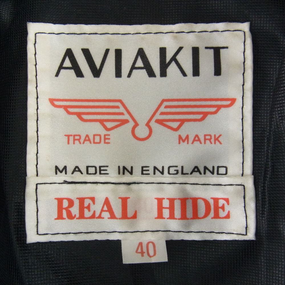 Lewis Leathers ルイスレザー 441T TIGHT FIT CYCLONE ホースハイド タイトフィット サイクロン ベージュジップ ライダース ジャケット  ブラック系 40【中古】