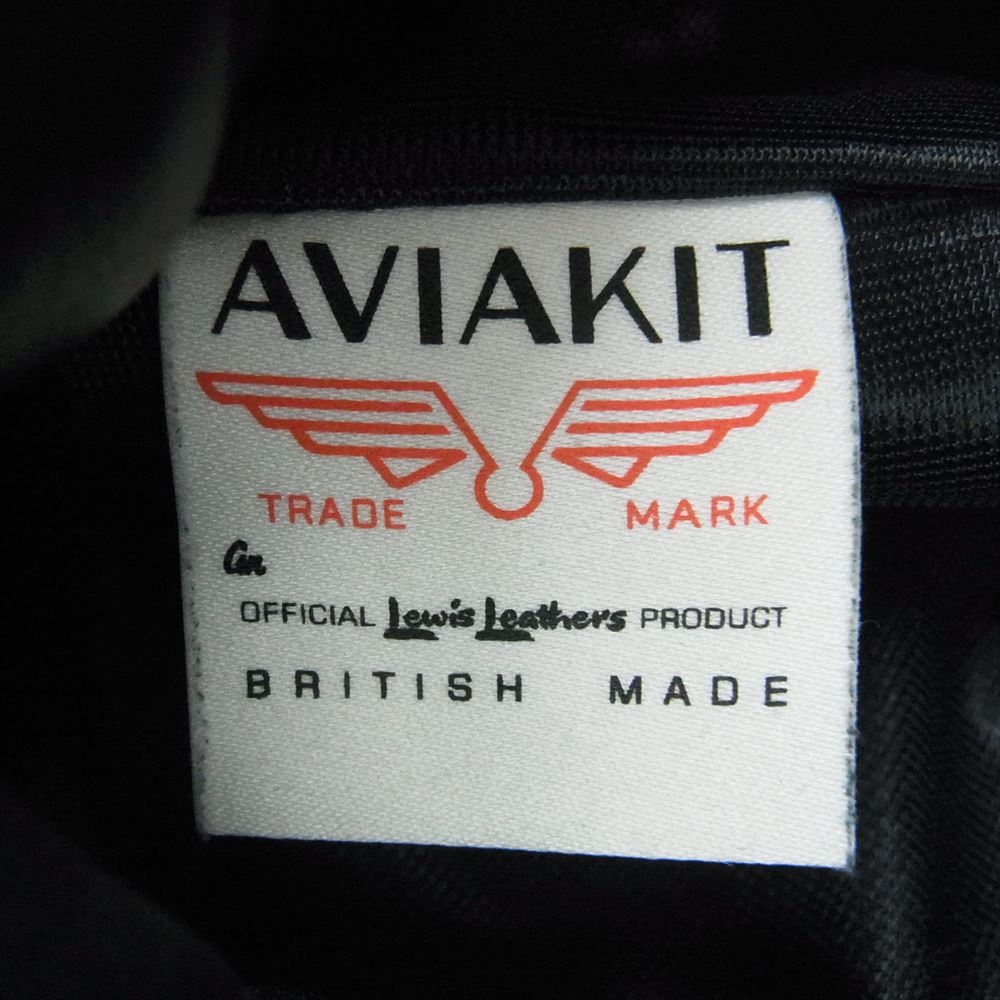 Lewis Leathers ルイスレザー 441T TIGHT FIT CYCLONE ホースハイド タイトフィット サイクロン ベージュジップ ライダース ジャケット  ブラック系 40【中古】