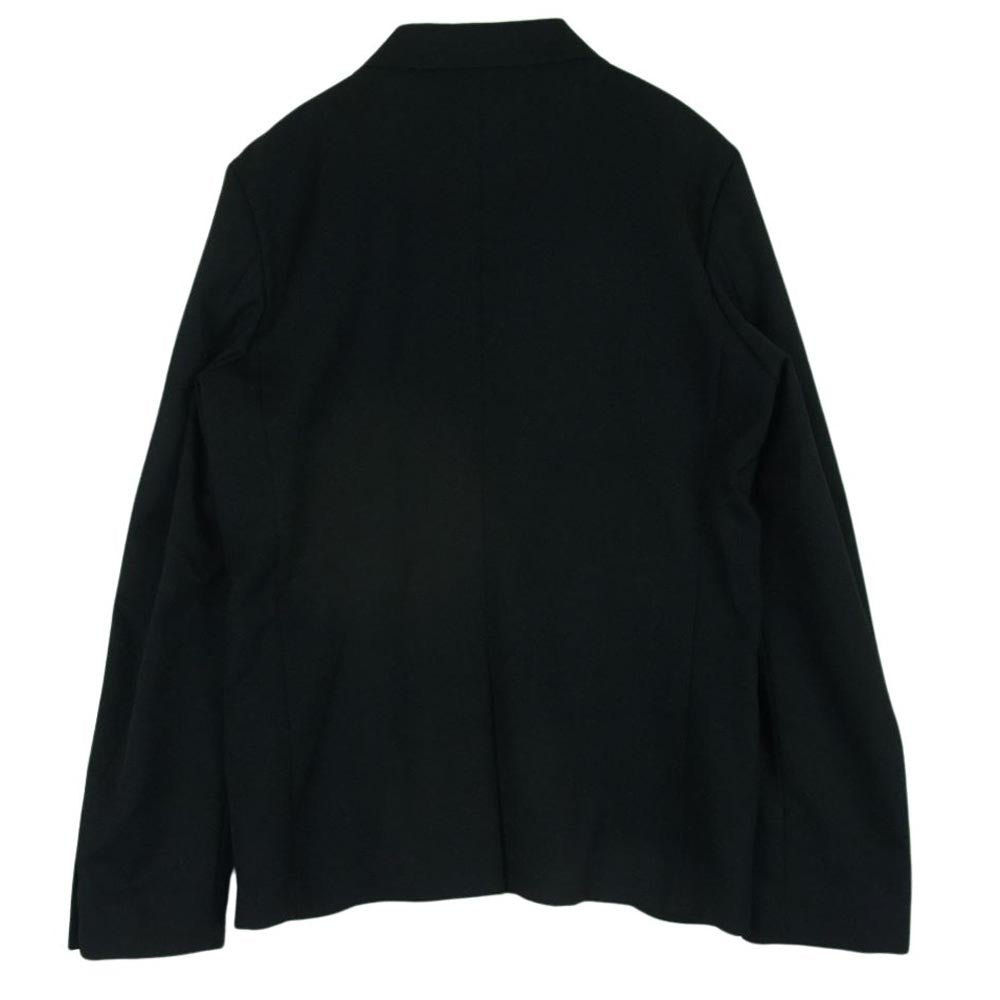 BLACK COMME des GARCONS ブラックコムデギャルソン AD2017 1T-J029 ウール シングル タキシード テーラード ジャケット ブラック系 M【中古】