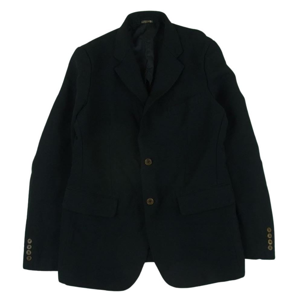 COMME des GARCONS HOMME DEUX コムデギャルソンオムドゥ 21AW AD2021 DH-J031 ポリエステル縮絨 ポリ縮絨 製品加工 2B シングル テーラード ジャケット ブラック系 M【中古】