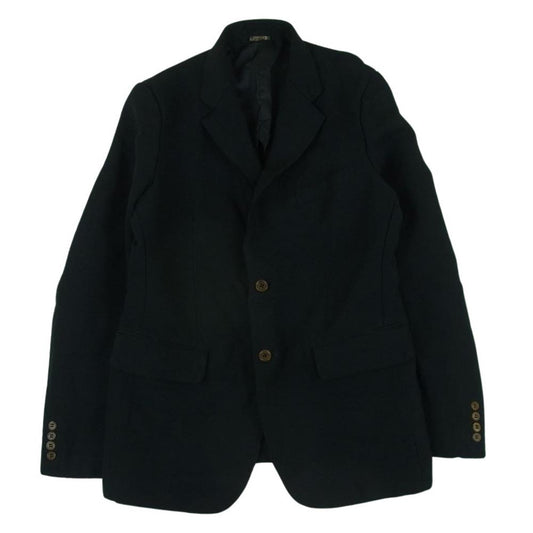 COMME des GARCONS HOMME DEUX コムデギャルソンオムドゥ 21AW AD2021 DH-J031 ポリエステル縮絨 ポリ縮絨 製品加工 2B シングル テーラード ジャケット ブラック系 M【中古】