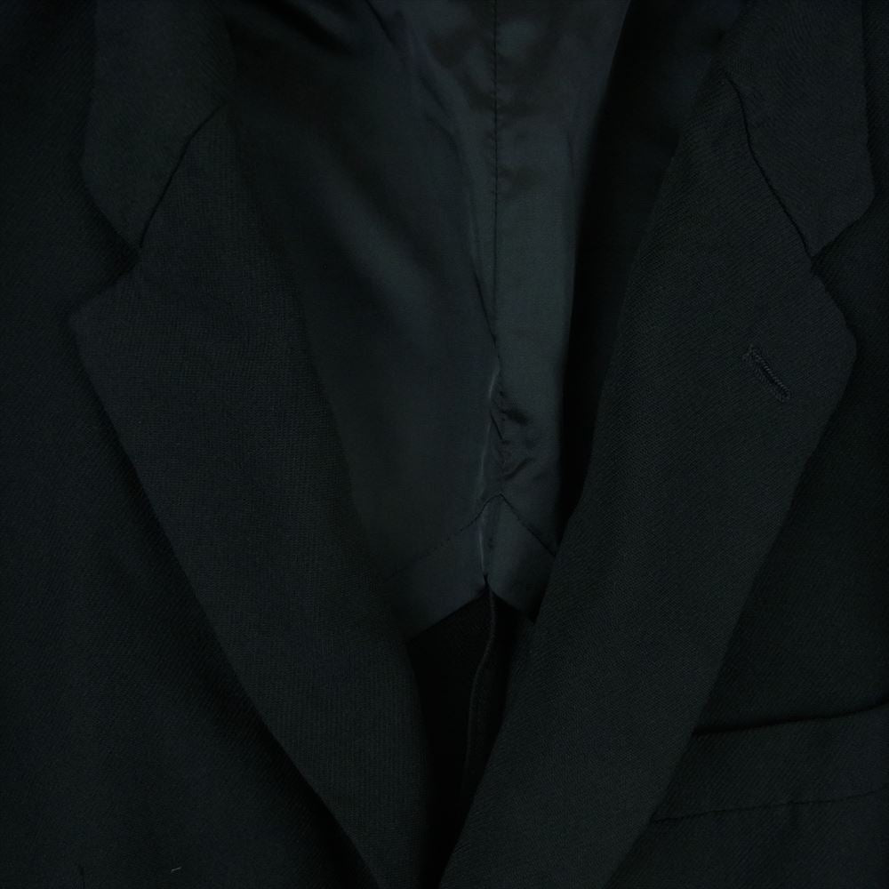 COMME des GARCONS HOMME DEUX コムデギャルソンオムドゥ 21AW AD2021 DH-J031 ポリエステル縮絨 ポリ縮絨 製品加工 2B シングル テーラード ジャケット ブラック系 M【中古】