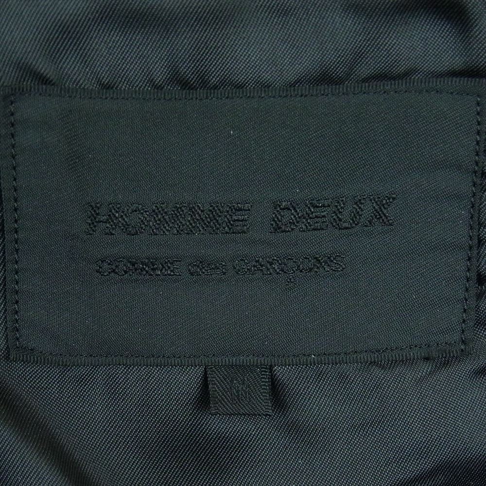 COMME des GARCONS HOMME DEUX コムデギャルソンオムドゥ 21AW AD2021 DH-J031 ポリエステル縮絨 ポリ縮絨 製品加工 2B シングル テーラード ジャケット ブラック系 M【中古】