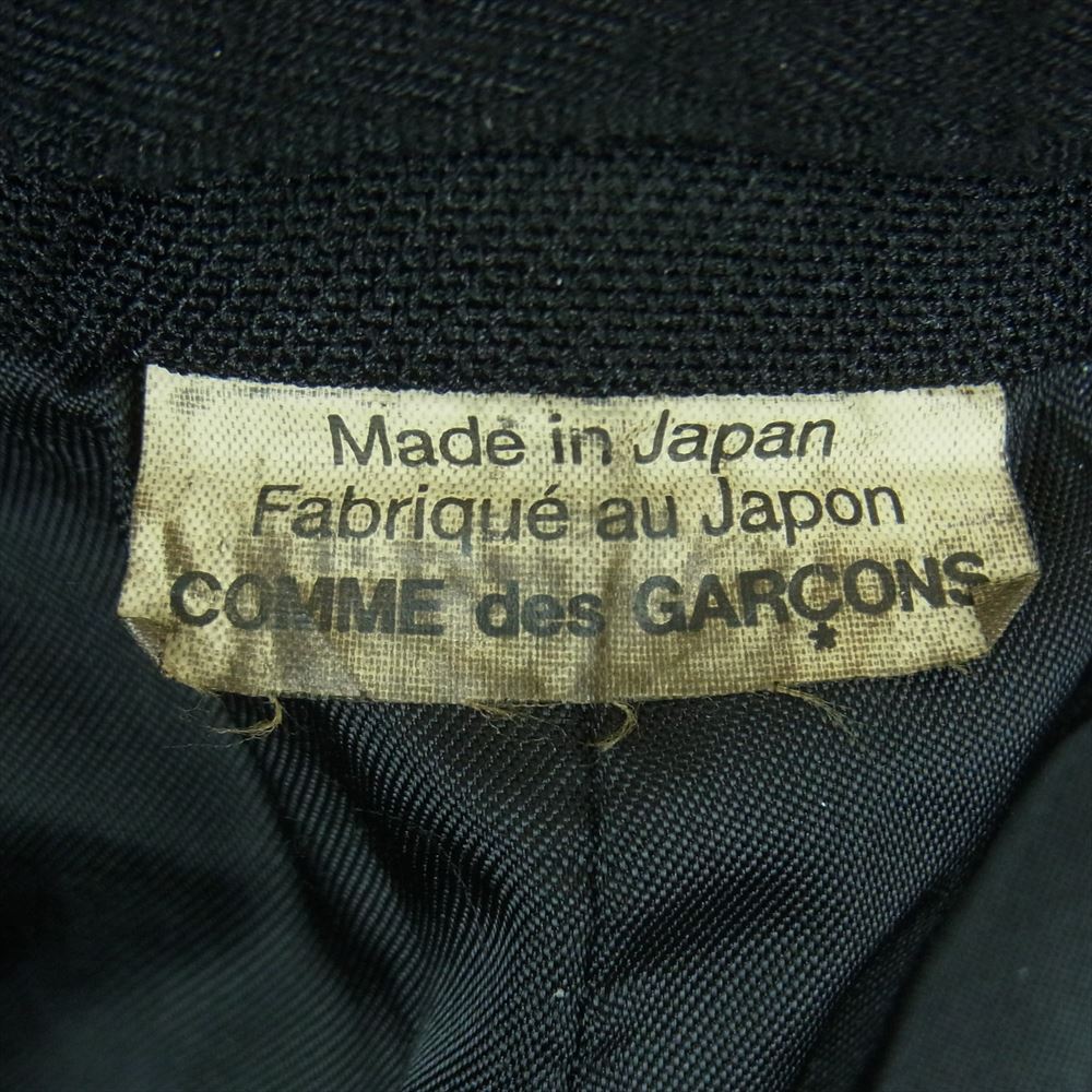 COMME des GARCONS HOMME DEUX コムデギャルソンオムドゥ 21AW AD2021 DH-J031 ポリエステル縮絨 ポリ縮絨 製品加工 2B シングル テーラード ジャケット ブラック系 M【中古】