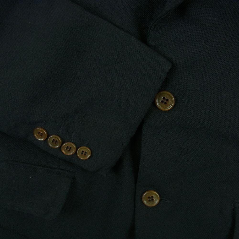 COMME des GARCONS HOMME DEUX コムデギャルソンオムドゥ 21AW AD2021 DH-J031 ポリエステル縮絨 ポリ縮絨 製品加工 2B シングル テーラード ジャケット ブラック系 M【中古】