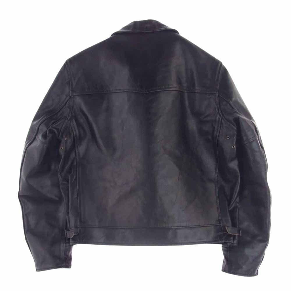 AERO LEATHER エアロレザー 英国製 Highwayman ハイウェイマン ホースハイド レザー ジャケット ブラック系 38【中古】