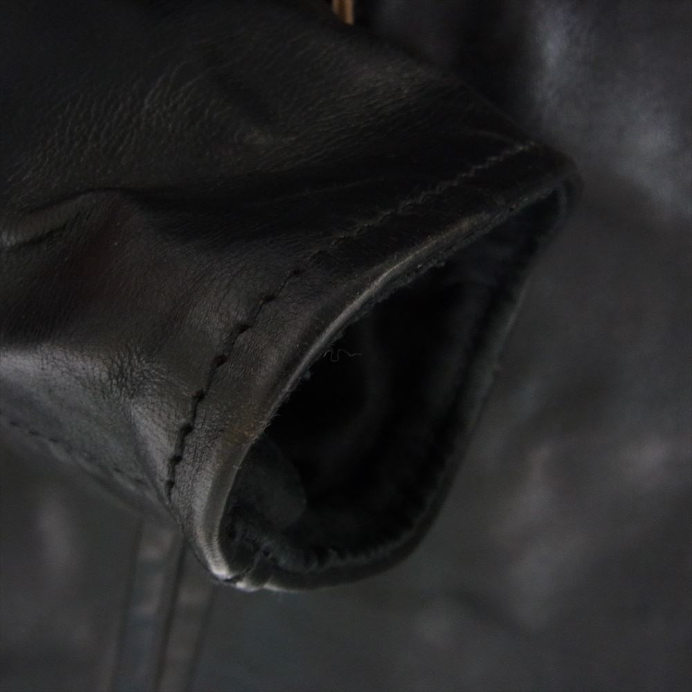 AERO LEATHER エアロレザー 英国製 Highwayman ハイウェイマン ホースハイド レザー ジャケット ブラック系 38【中古】