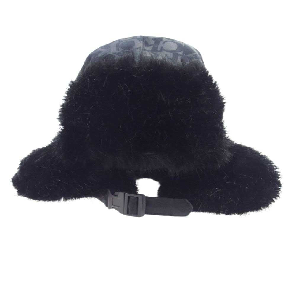 Supreme シュプリーム 17AW Fuck Jacquard Trooper Cap ファック ジャガード トルーパー ボンバーハット ロゴ フライトキャップ ブラック系 one size fits all【中古】