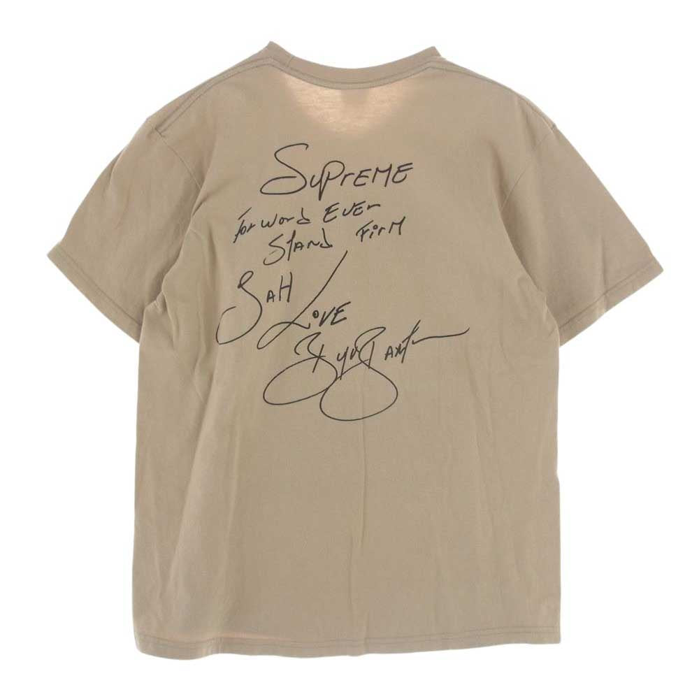 Supreme シュプリーム 19SS Buju Banton Tee ブジュバントン 半袖 プリント Tシャツ ライトブラウン系 M【中古】