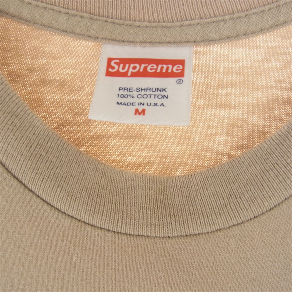 Supreme シュプリーム 19SS Buju Banton Tee ブジュバントン 半袖 プリント Tシャツ ライトブラウン系 M【中古】