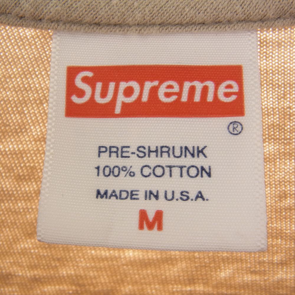 Supreme シュプリーム 19SS Buju Banton Tee ブジュバントン 半袖 プリント Tシャツ ライトブラウン系 M【中古】