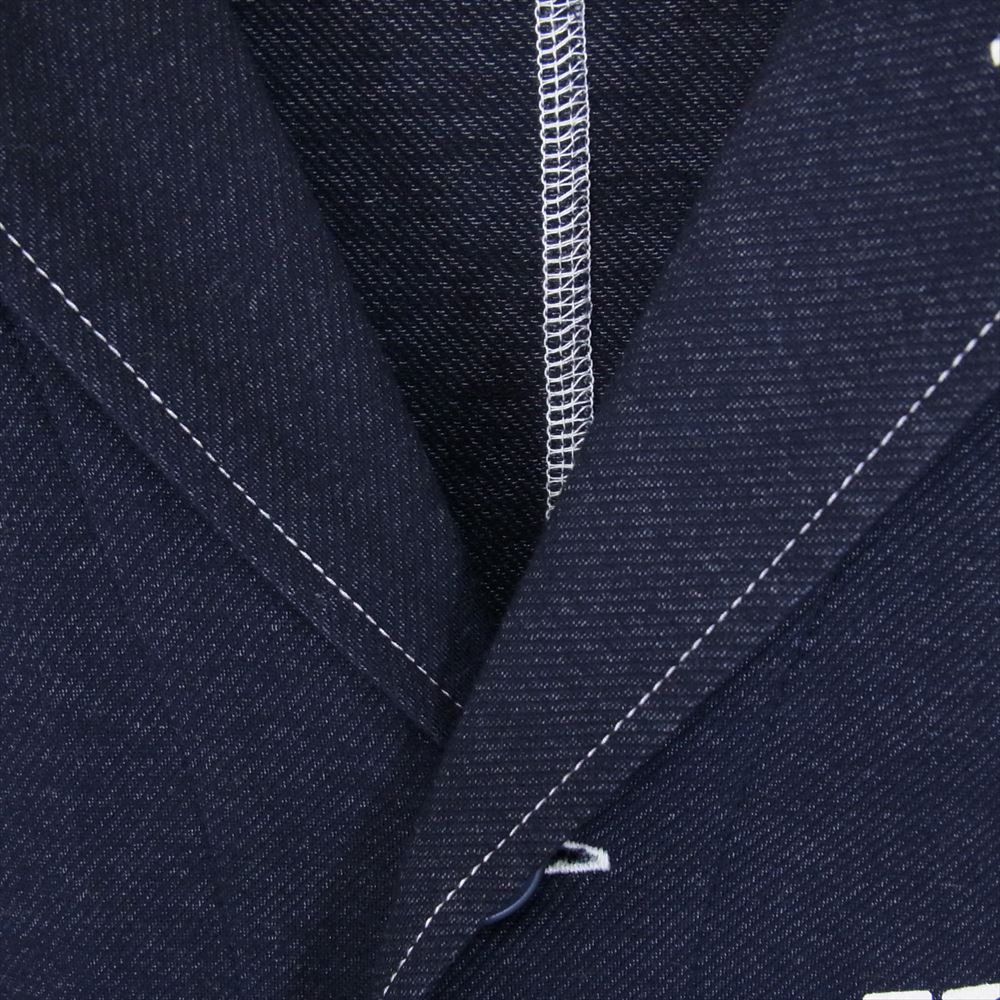 HYSTERIC GLAMOUR ヒステリックグラマー 0253CJ03 スウェットデニム ショップコート 長袖シャツ ジャケット インディゴブルー系 M【中古】