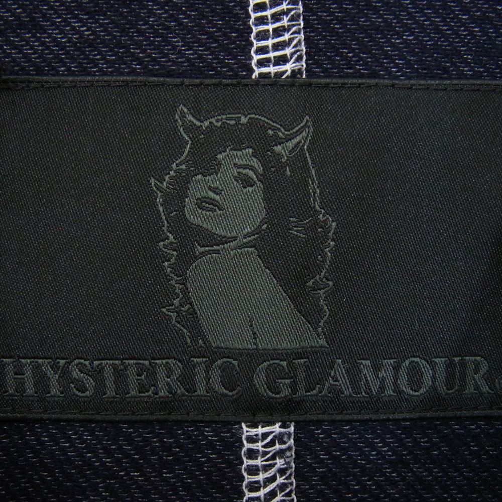 HYSTERIC GLAMOUR ヒステリックグラマー 0253CJ03 スウェットデニム ショップコート 長袖シャツ ジャケット インディゴブルー系 M【中古】