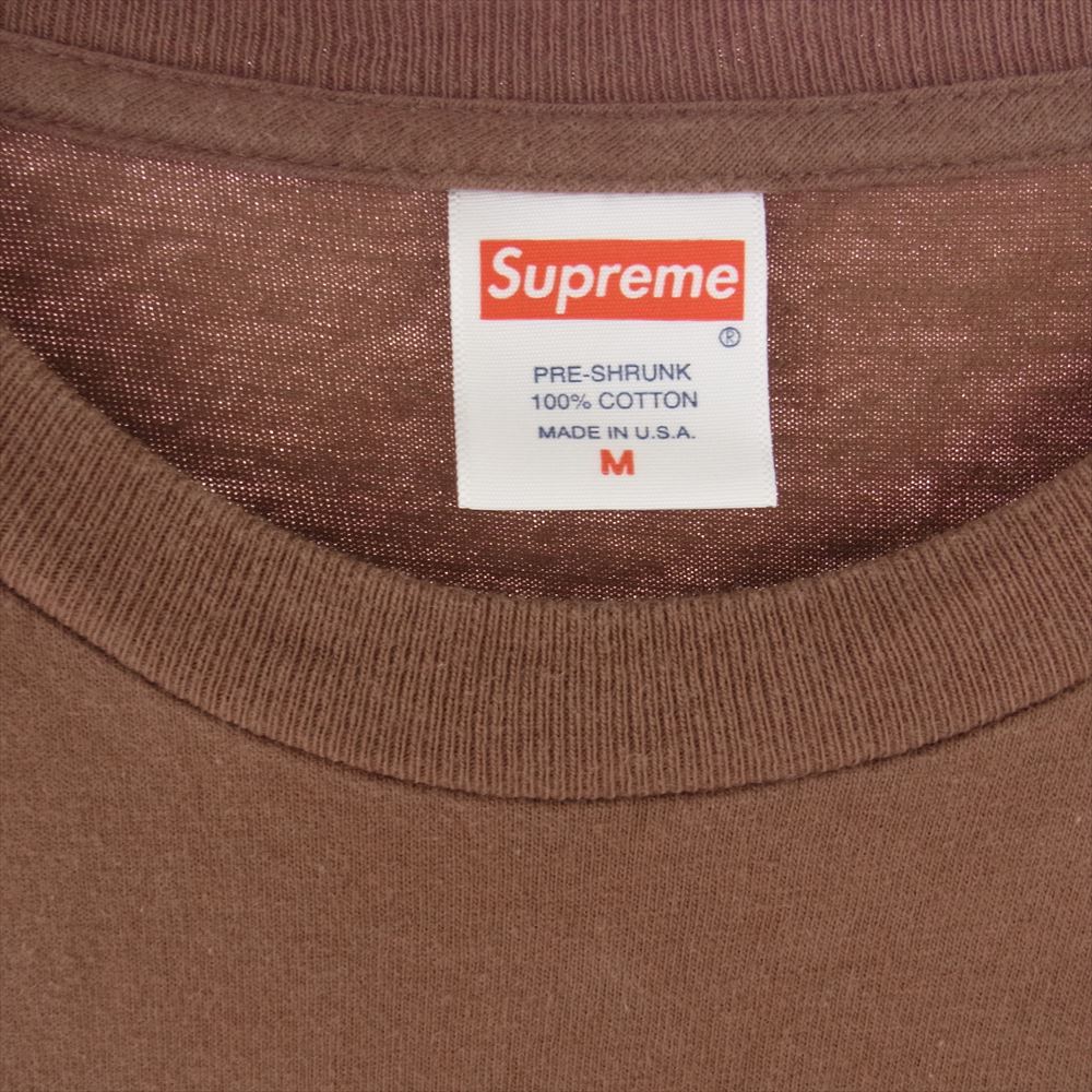 Supreme シュプリーム 19AW Bandana Box Logo Tee バンダナ ボックスロゴ 半袖 Tシャツ ブラウン系 M【中古】