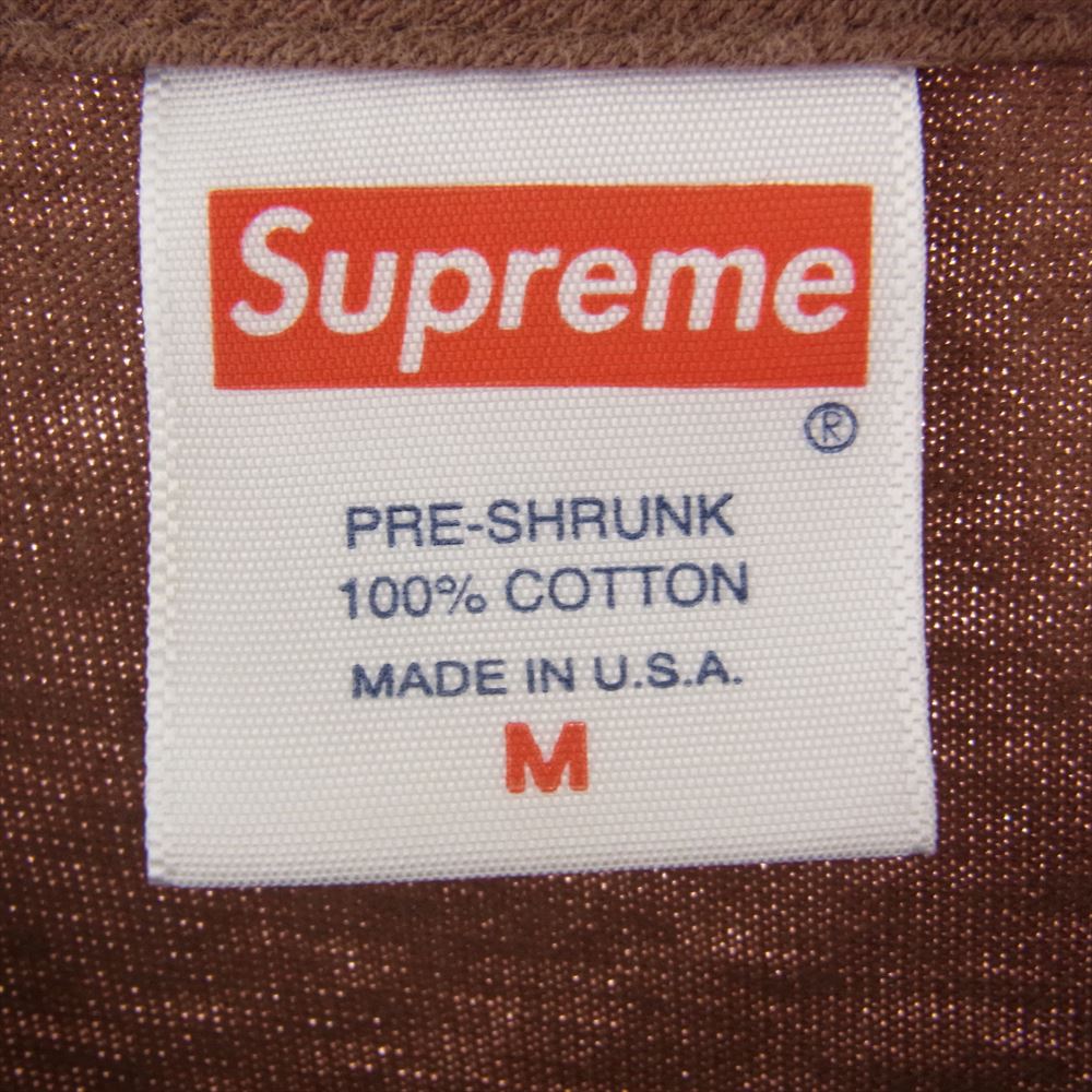 Supreme シュプリーム 19AW Bandana Box Logo Tee バンダナ ボックスロゴ 半袖 Tシャツ ブラウン系 M【中古】