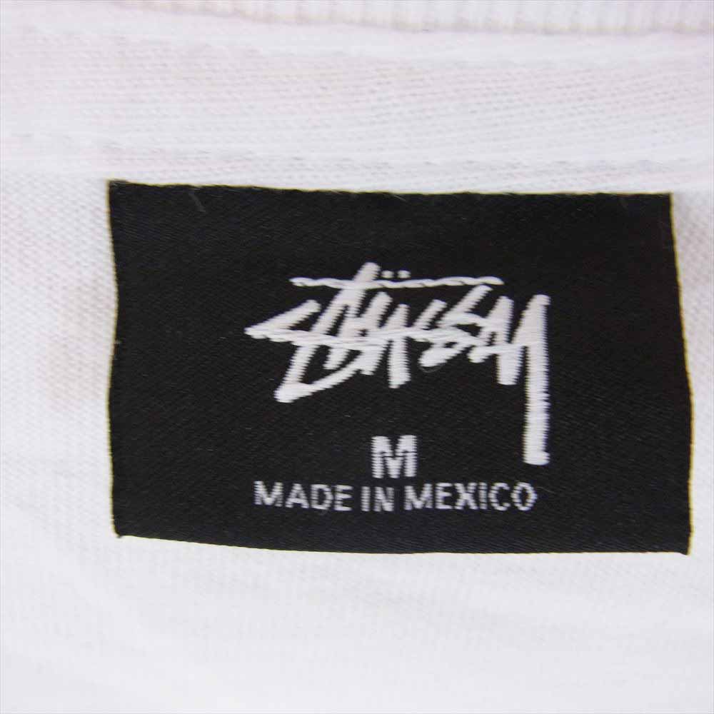 STUSSY ステューシー Dominoes Tee ドミノ ダイス サイコロ ロゴ プリント 半袖 Tシャツ ホワイト系 M【中古】