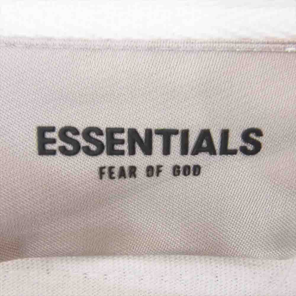 FEAR OF GOD フィアオブゴッド ESSENTIALS エッセンシャルズ ラバーロゴ ラバーパッチ 半袖 Tシャツ ホワイト系 M【中古】